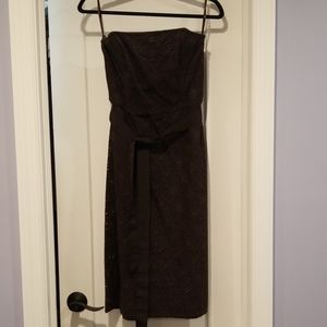 NWT Strapless Chocolate Lace dress Size 8